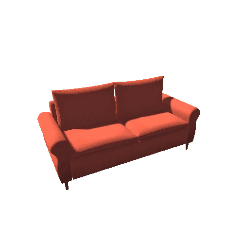Couch 3 Red